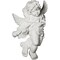 Ekena Millwork 11 7/8"W x 17 3/8"H x 5 1/2"P Classic Angel Onlay, Left ONL12X17X06AN-L - alternate 2